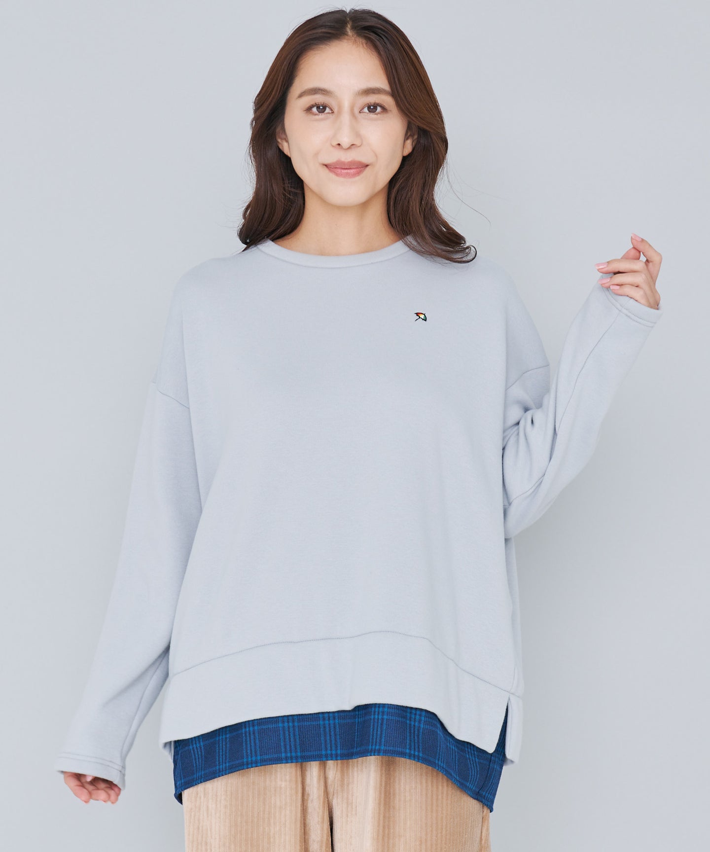 Arnold Palmer 【残り1点】バックリボン チェック ドッキングチュニック